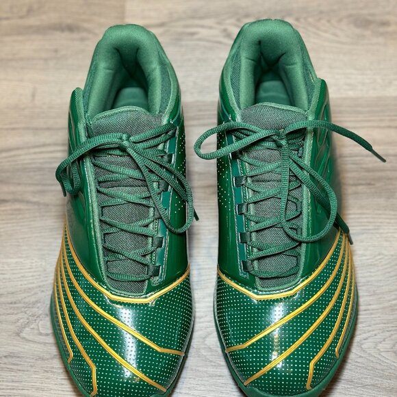 NEW Size 13.5 - Adidas T-MAC 2 Restomod SVSM Basketball Shoes Green Gold FY9931 - Picture 2 of 7